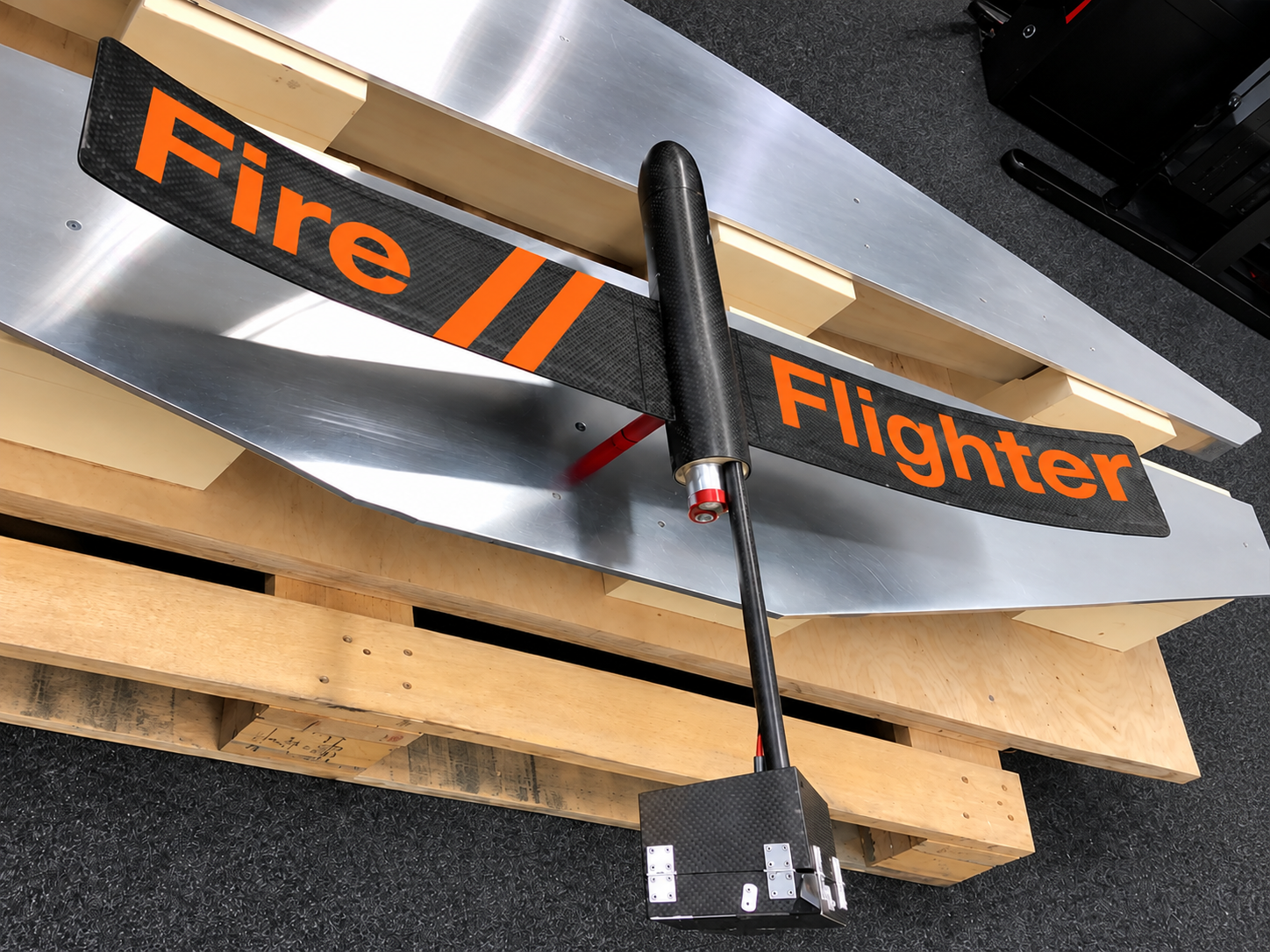 Carbon-fibre rocket glider developed during the university project